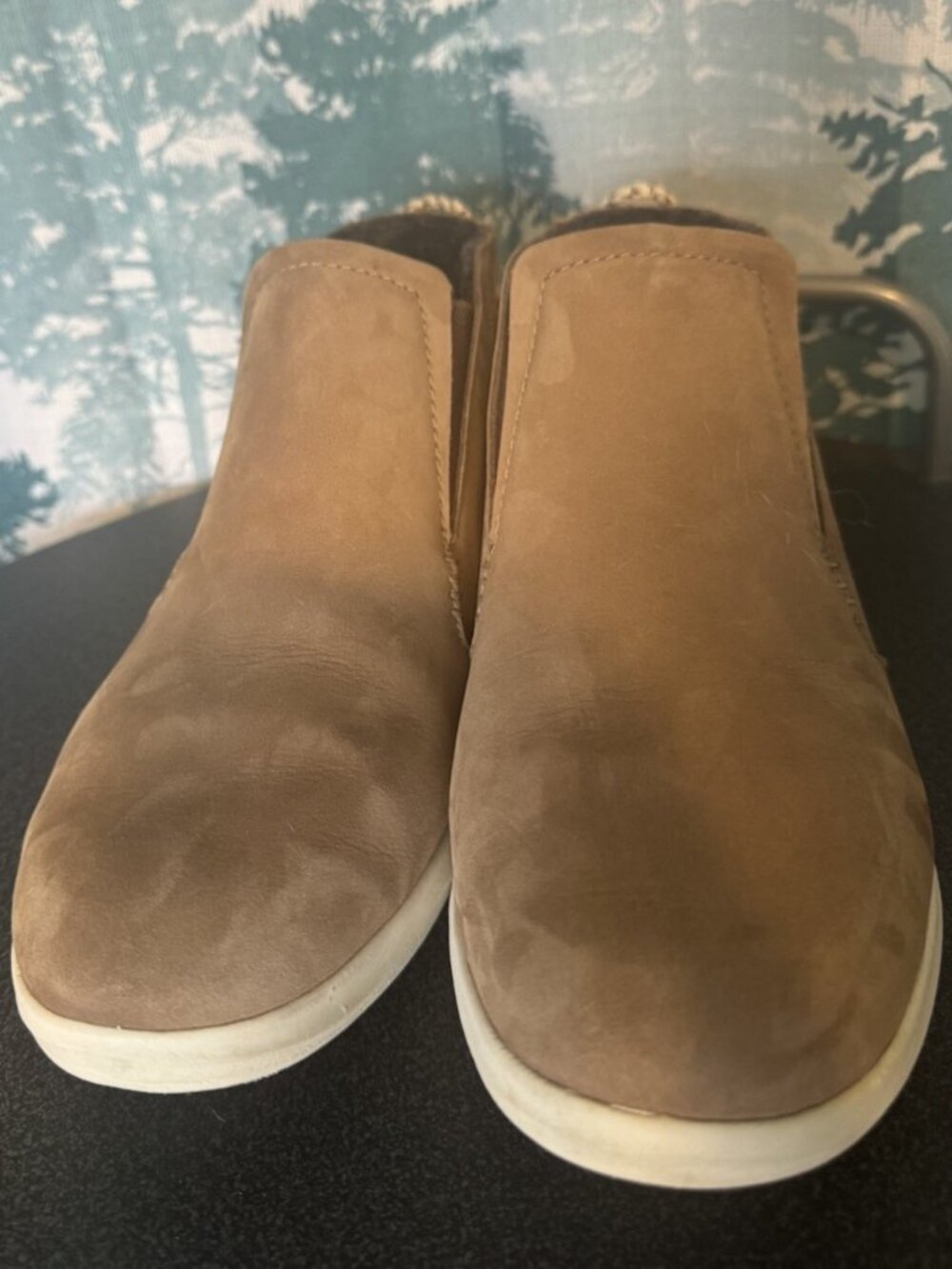 OLUKAI Women's Brown Leather Hawai‘iloa Manu Hope Pull-On Boots Women’s Size 10